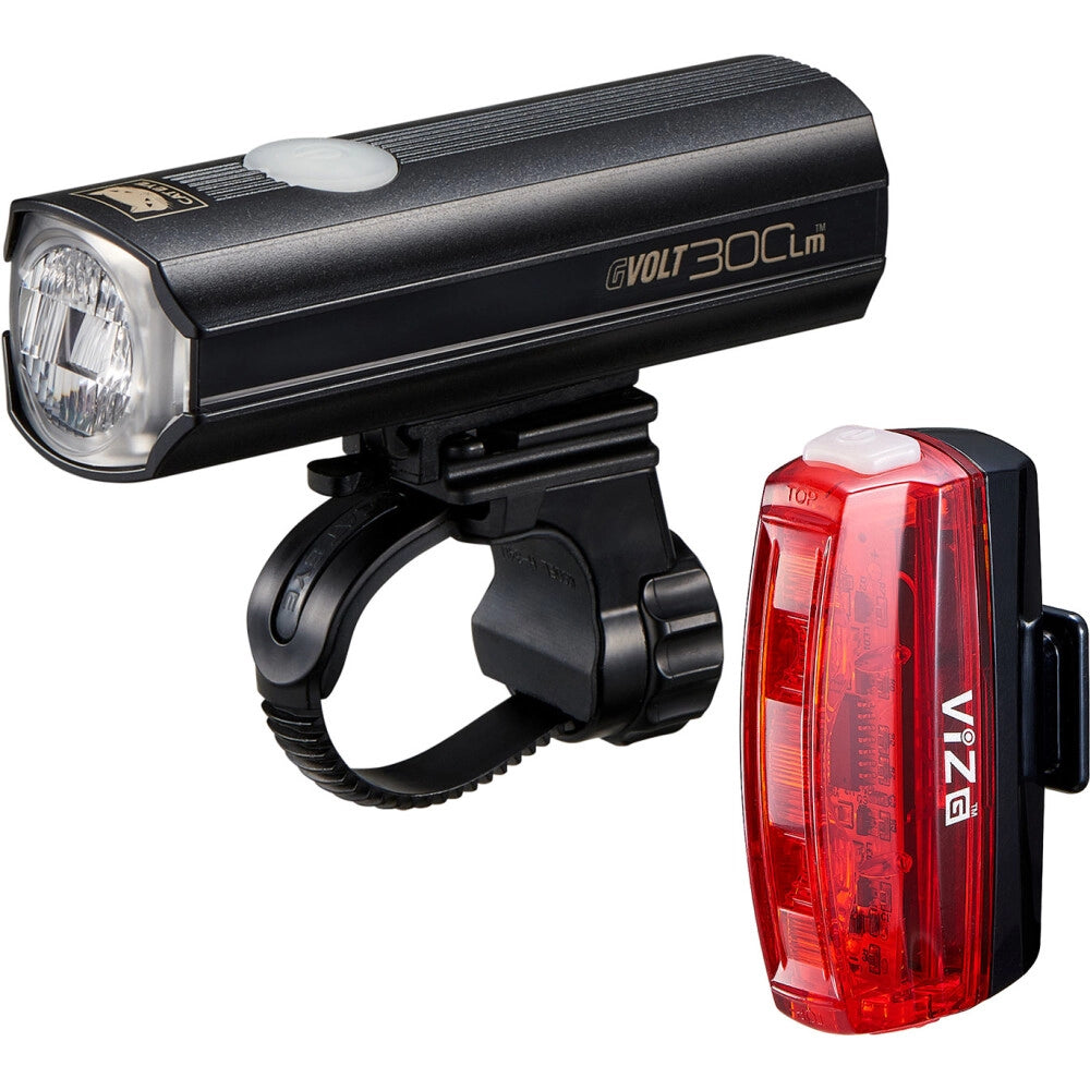CatEye GVolt 300 + ViZ G Beleuchtungsset – 300 Lumen