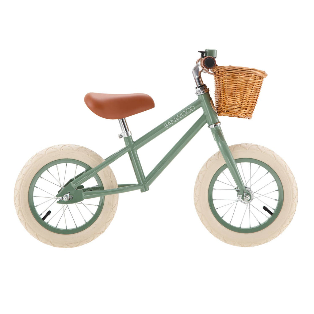 Banwood Laufrad First Go Vintage – Forest Grün