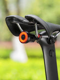 Rockbros Q5 Fahrrad Rücklicht mit intelligentem Stoppsystem, Schwarz