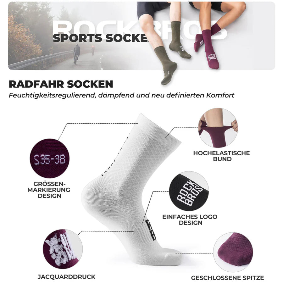 ROAD TO SKY Sportsocken Atmungsaktive Performance-Socken