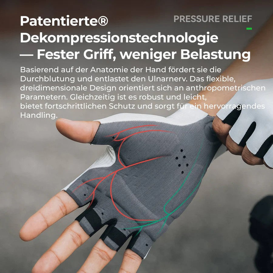 Halbfinger Fahrradhandschuhe mit Elastic Interface®