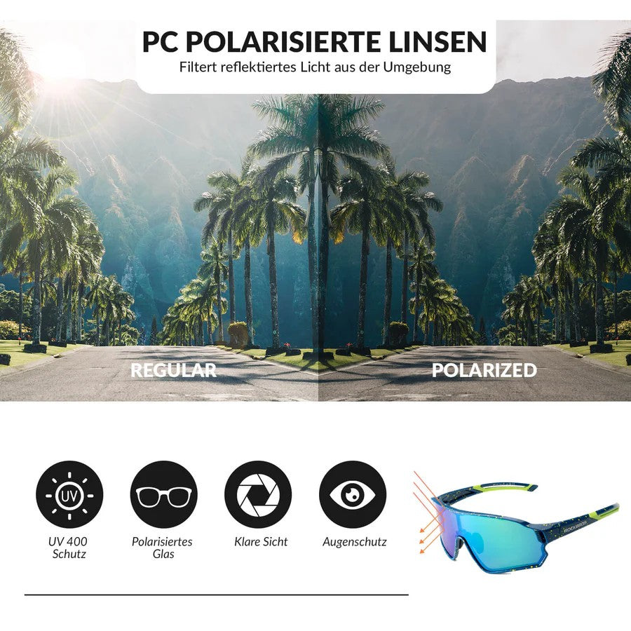 Polarisierte Fahrradbrille (UV400)