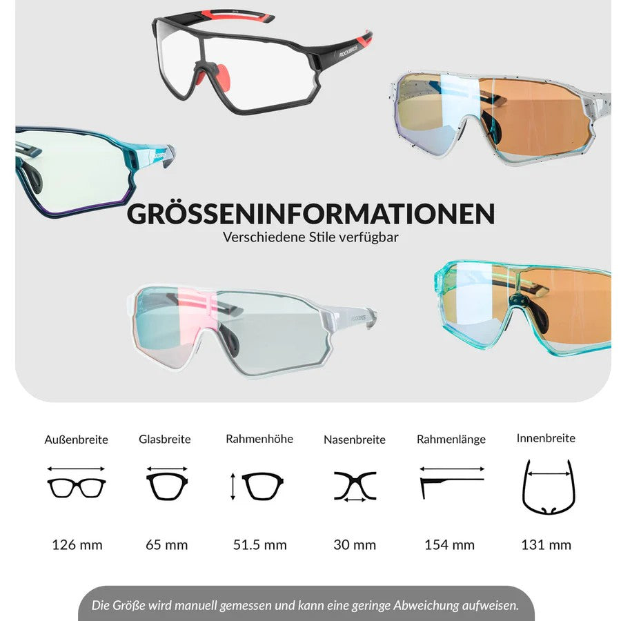 Selbsttönende Kinderfahrradbrille