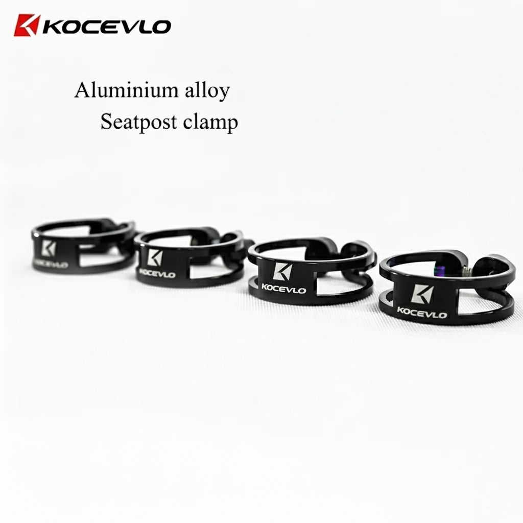 Sattelklemme 31.8/34.9mm Aluminium  Ultraleicht 8g inkl. Titan Schraub