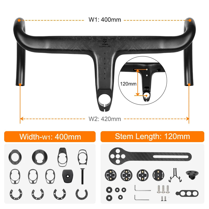 TOSEEK TKR02 Carbon Rennradlenker