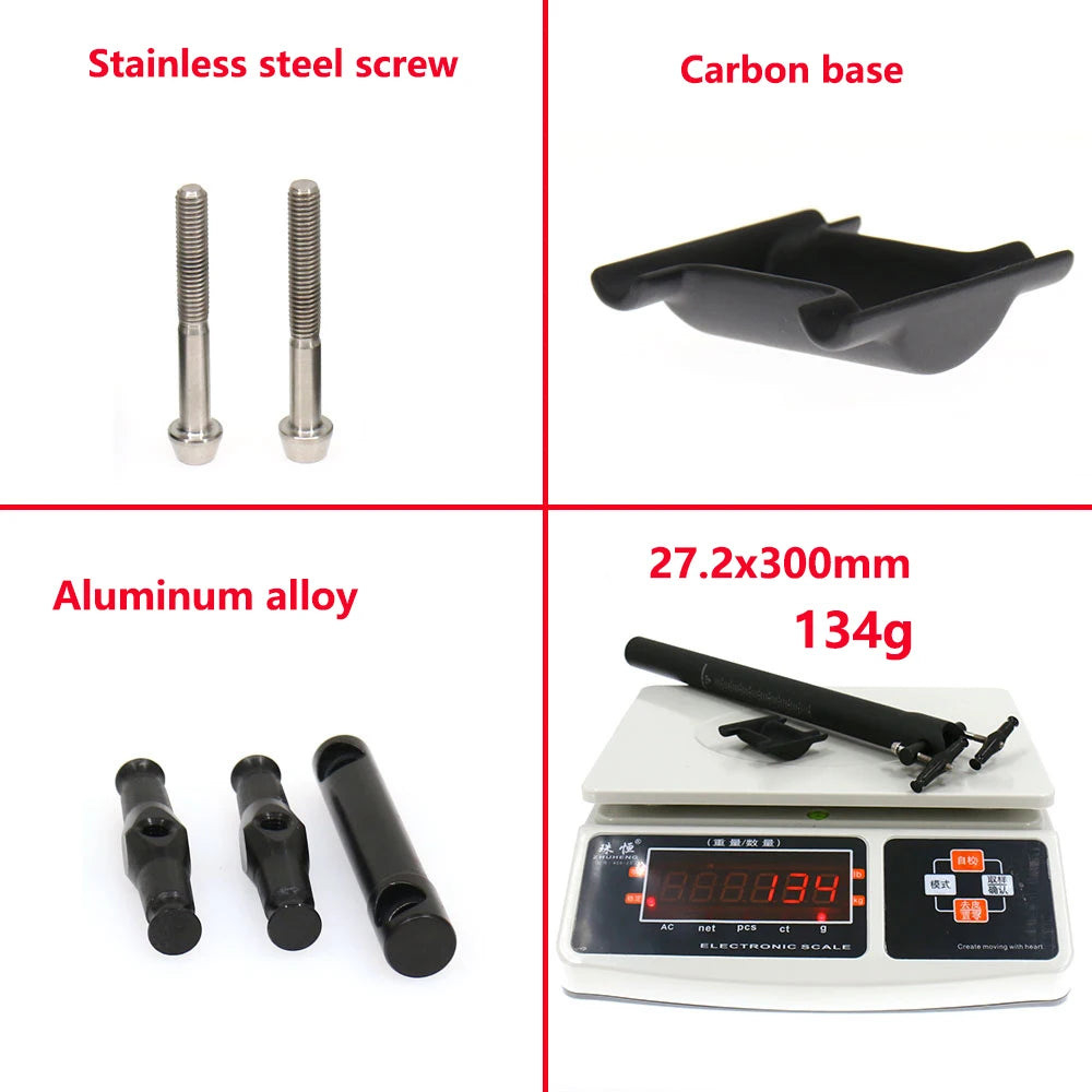 ELITA ONE Carbon Sattelstütze – ultraleicht &amp; stabil (T800 Carbon)