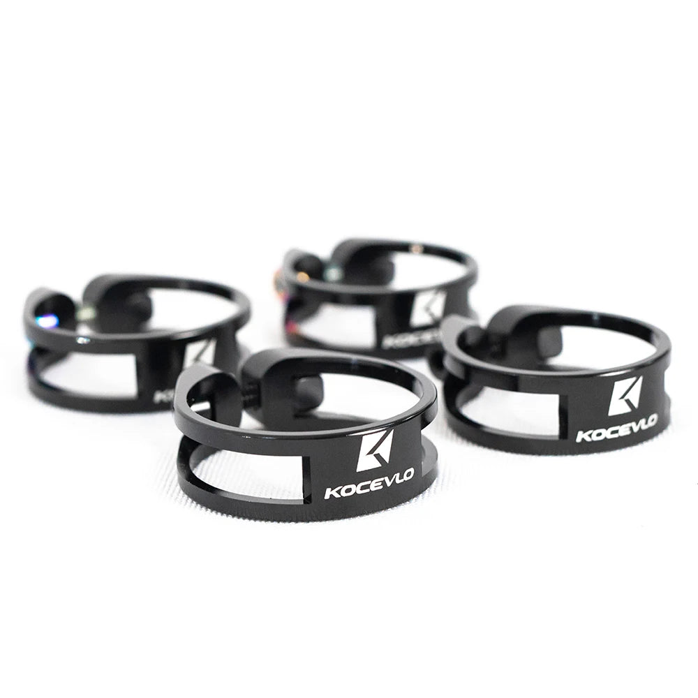 Sattelklemme 31.8/34.9mm Aluminium  Ultraleicht 8g inkl. Titan Schraub