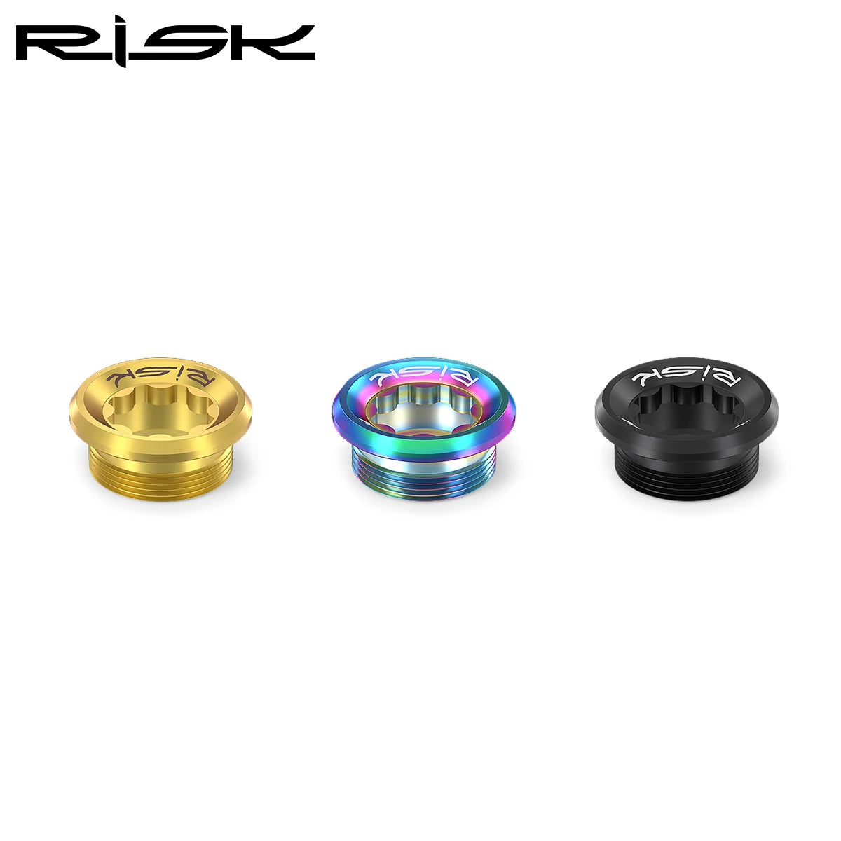 RISK Titan Kurbelschrauben Set RT020 & RT122 – M6x18 & M20x8 – Ultraleicht für Shimano XT, XTR, SLX, Deore