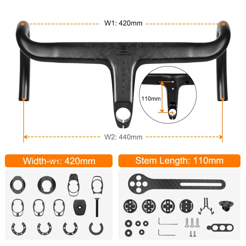TOSEEK TKR02 Carbon Rennradlenker