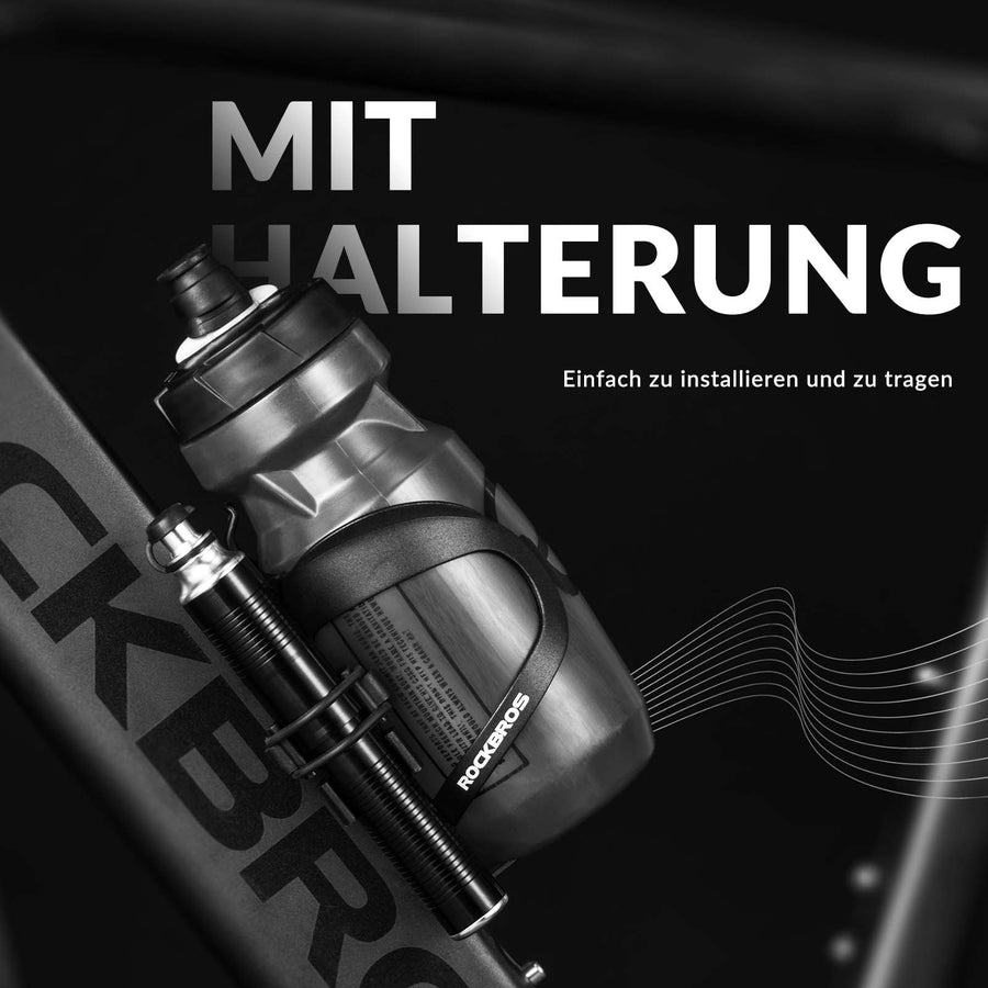 ROCKBROS Luftpumpe Handpumpe Schrader & Presta Ventile aus Aluminium