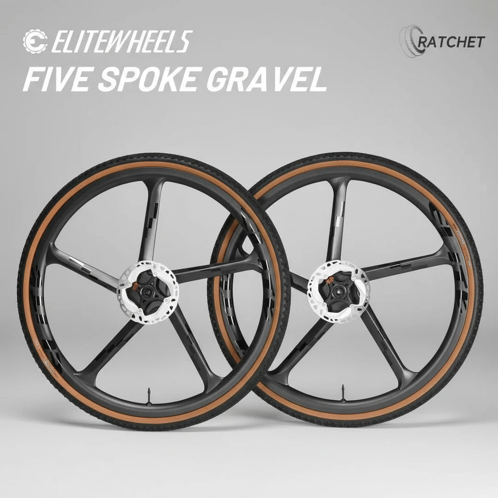 ELITEWHEELS Gravel Carbonlaufräder 5 Speichen