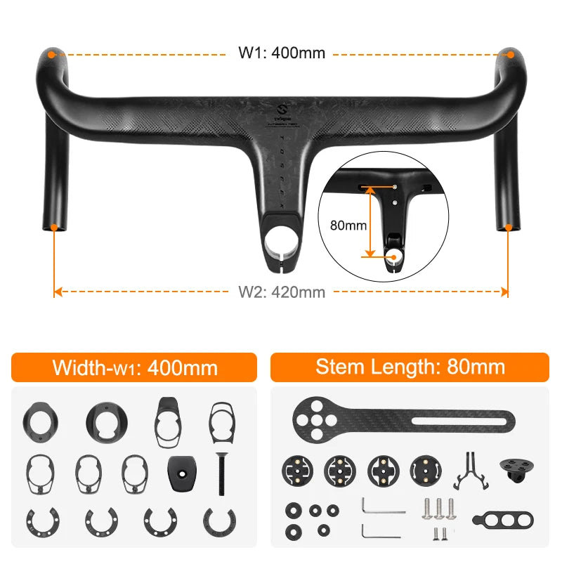 TOSEEK TKR02 Carbon Rennradlenker