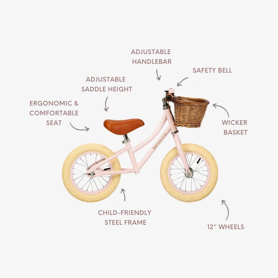 Banwood Laufrad First Go Vintage - ROSA