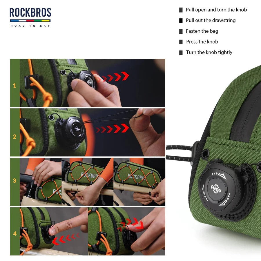 Oberrohrtasche mit ROCK FIT Schnellverschluss – 0,7 Liter