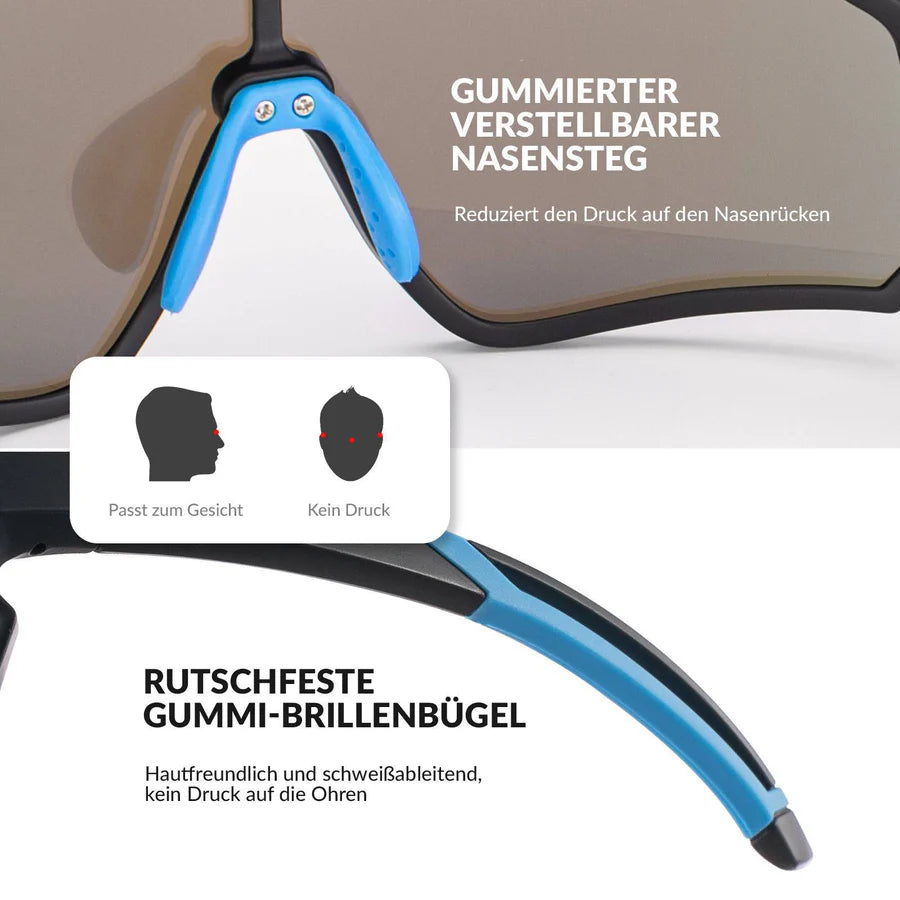Kinder-Radbrille mit polarisierten Gläsern (8–14 Jahre)